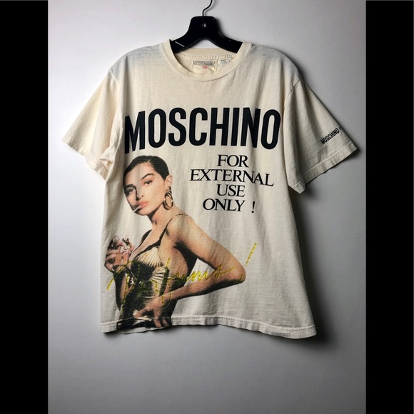 Moschino Tops - RARE VTG 90’S MOSCHINO PARFUMS TEE SHIRT
